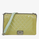 Chanel Patent Leather Boy Flap Bag
