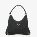 Gucci Black GG Canvas Abbey D-Ring Hobo Bag