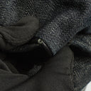 Prada Black Denim And Leather Duffle Travel Bag