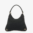 Gucci Black GG Canvas Abbey D-Ring Hobo Bag