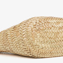 Balenciaga Neutral And Brown Straw Bistrot Panier Bag