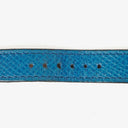 Hermes Kelly Blue Courchevel Leather Gold Plated Watch