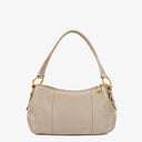 Prada Argilla Soft Calfskin Stitched Shoulder Bag