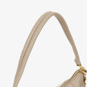 Prada Argilla Soft Calfskin Stitched Shoulder Bag