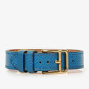 Hermes Kelly Blue Courchevel Leather Gold Plated Watch