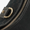 Gucci Black GG Canvas Abbey D-Ring Hobo Bag