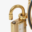 Hermes Kelly Blue Courchevel Leather Gold Plated Watch