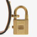 Hermes Kelly Blue Courchevel Leather Gold Plated Watch