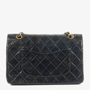 Chanel Classic Double Flap Bag Navy Quilted Lambskin With 24K Gold-Plated Hardware