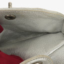 Bolso de cintura Chanel Casual Rock en piel de becerro granulada metálica plateada