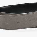 Hermès Grey/Black H au Carré Reversible Belt