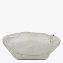 Bolso de cintura Chanel Casual Rock en piel de becerro granulada metálica plateada