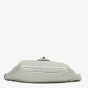 Bolso de cintura Chanel Casual Rock en piel de becerro granulada metálica plateada