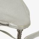 Bolso de cintura Chanel Casual Rock en piel de becerro granulada metálica plateada