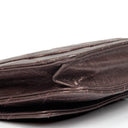 Portefeuille sur chaîne (WOC) 2.55 Reissue en cuir de veau métallisé vieilli matelassé violet Chanel