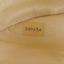 Chanel Classic Lambskin Half Moon Beige Flap Bag With 24K Gold-Plated Hardware