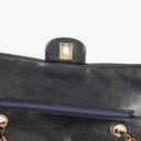 Chanel Classic Double Flap Bag Navy Quilted Lambskin With 24K Gold-Plated Hardware