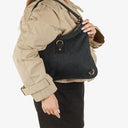 Gucci Black GG Canvas Abbey D-Ring Hobo Bag