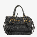 Prada Nappa Gaufre Nero Shoulder Bag