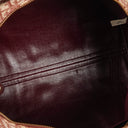 Christian Dior Trotter Vintage Beige/Burgundy Boston Bag