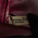 Christian Dior Trotter Vintage Beige/Burgundy Boston Bag