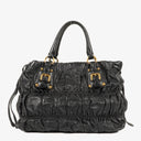 Prada Nappa Gaufre Nero Shoulder Bag