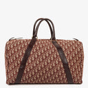 Christian Dior Trotter Vintage Beige/Burgundy Boston Bag