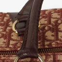 Christian Dior Trotter Vintage Beige/Burgundy Boston Bag
