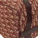 Christian Dior Trotter Vintage Beige/Burgundy Boston Bag