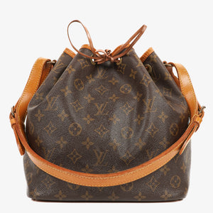 Louis Vuitton Petit Noe Monogram Canvas Shoulder Bag