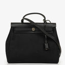 Hermes Herbag Canvas Vache Hunter Black 2 In 1 Bag