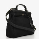 Hermes Herbag Canvas Vache Hunter Black 2 In 1 Bag