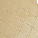 Chanel Classic Lambskin Half Moon Beige Flap Bag With 24K Gold-Plated Hardware