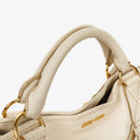 Miu Miu Nappa Lux Cera Large Leather Shopping Bag