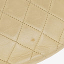 Chanel Classic Lambskin Half Moon Beige Flap Bag With 24K Gold-Plated Hardware