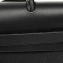 Hermes Herbag Canvas Vache Hunter Black 2 In 1 Bag