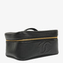 Chanel Black Caviar Leather Vanity Case