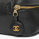 Chanel Black Caviar Leather Vanity Case