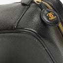 Chanel Black Caviar Leather Vanity Case