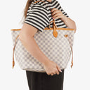 Louis Vuitton Damier Azur Coated Canvas Neverfull MM Tote Bag