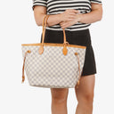 Louis Vuitton Damier Azur Coated Canvas Neverfull MM Tote Bag