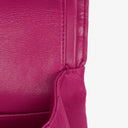Chanel Classic Vintage Double Flap Bag Fuchsia Pink 24K Gold-Plated Hardware