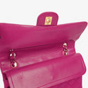 Chanel Classic Vintage Double Flap Bag Fuchsia Pink 24K Gold-Plated Hardware