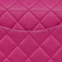 Chanel Classic Vintage Double Flap Bag Fuchsia Pink 24K Gold-Plated Hardware