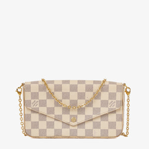 Louis Vuitton Felicie Pochette Damier Azur Canvas Bag