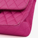 Chanel Classic Vintage Double Flap Bag Fuchsia Pink 24K Gold-Plated Hardware