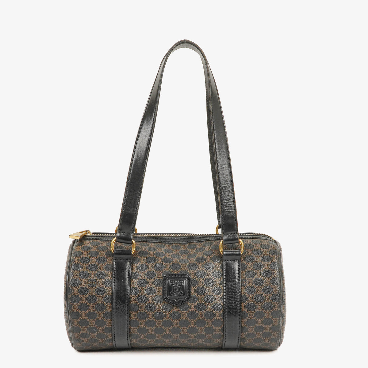Celine Macadam Coated Canvas Boston Bag