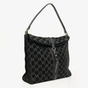 Gucci Black Jackie GG Suede Square Bag