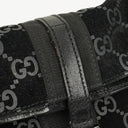 Gucci Black Jackie GG Suede Square Bag
