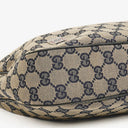 Gucci Monogram Charmy Web Handle Hobo Bag